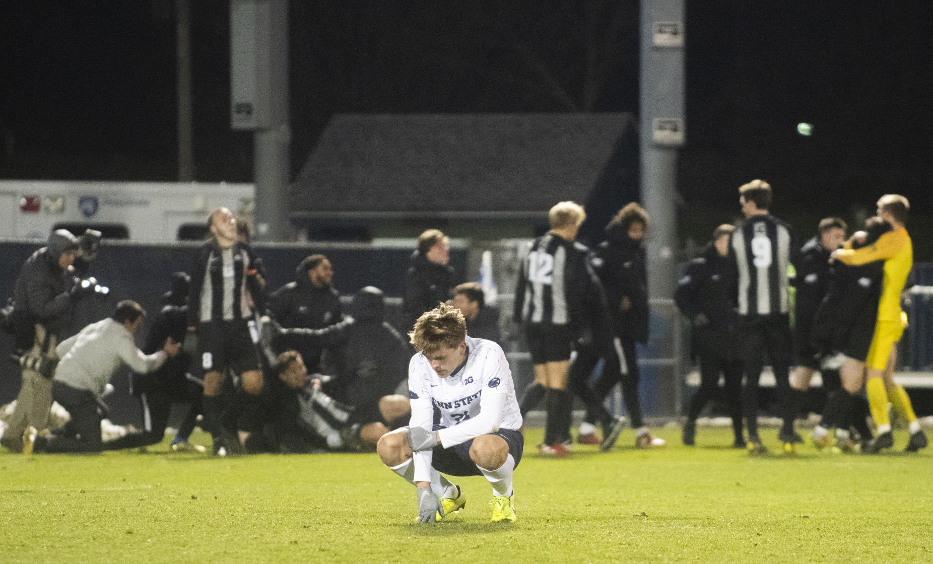 Men's Soccer vs Providence, May (21) Crouches